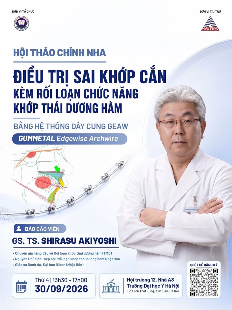 Hội thảo Chỉnh nha: Điều trị sai khớp cắn & TMD bằng hệ thống dây cung GEAW